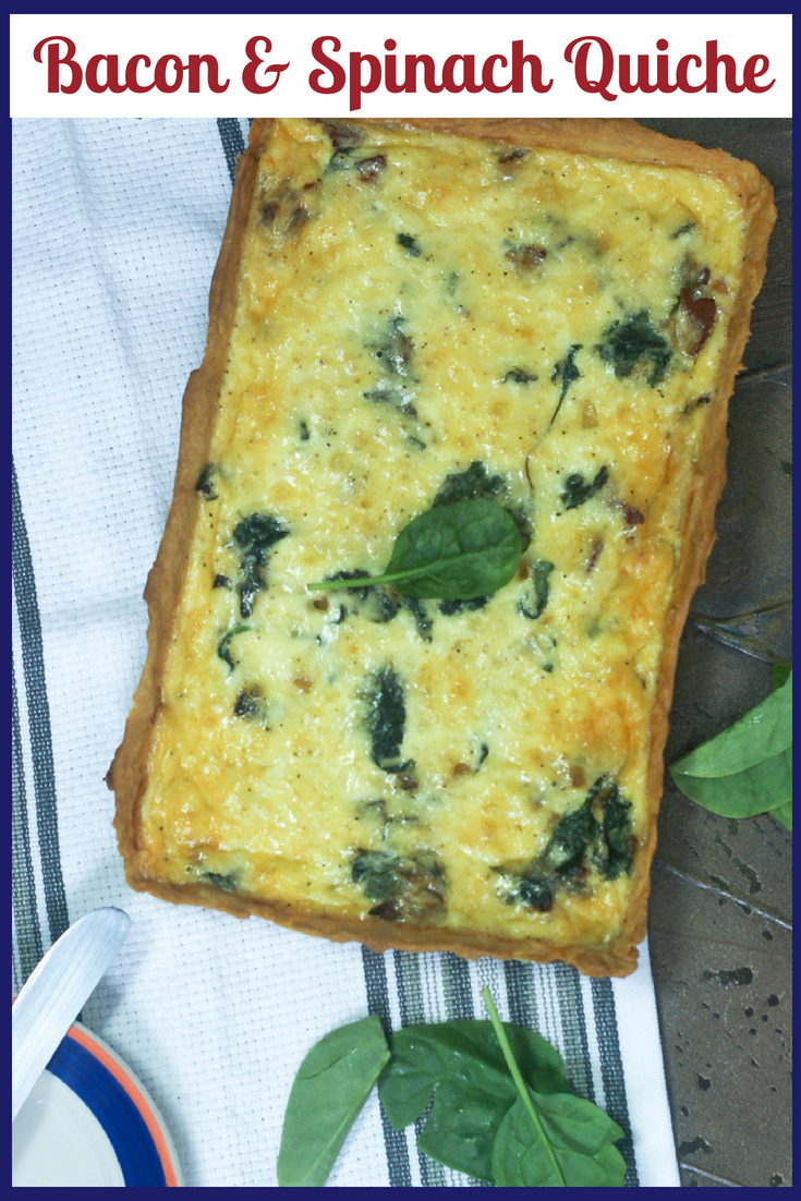 Irish Quiche with Bacon and Spinach