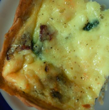 Irish Quiche with Bacon and Spinach