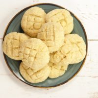plate of Bolinhas - Goan Coconut Cookies