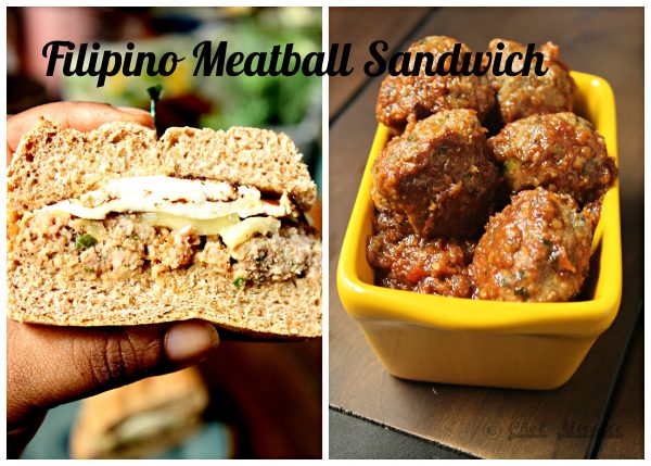 Filipino Meatball Sandwich