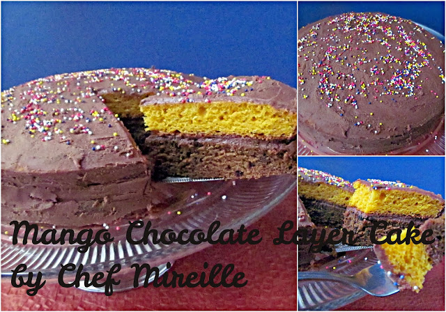 Mango Chocolate Layer Cake