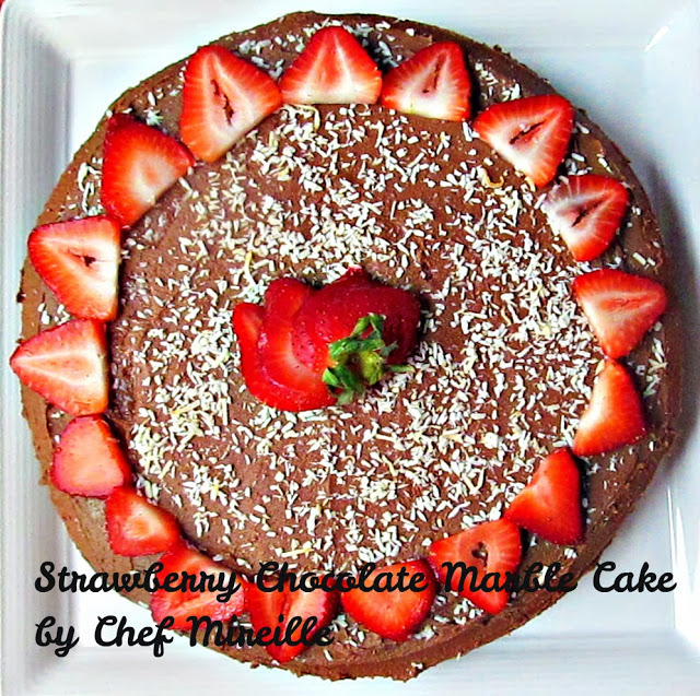 Strawberry Marble Cake