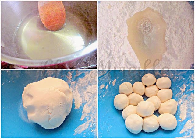Making the dough for Jian Dui Sesame Balls