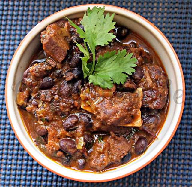 bowl of Mexican Goat Stew