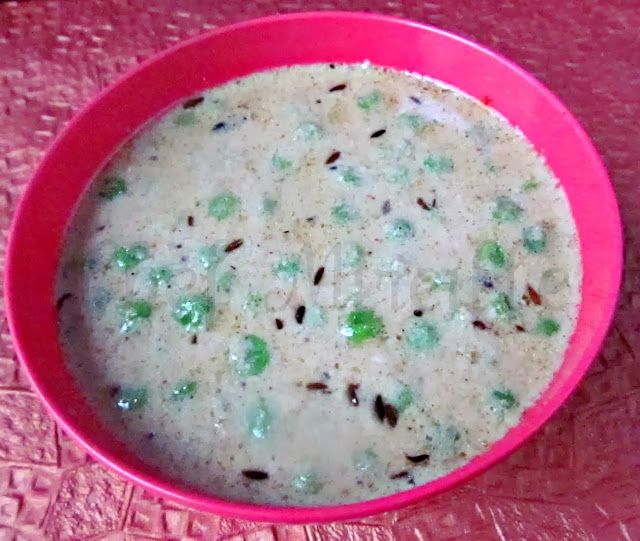 Green Peas in Milk Gravy