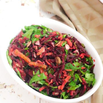 Beet Carrot Salad in a bowl