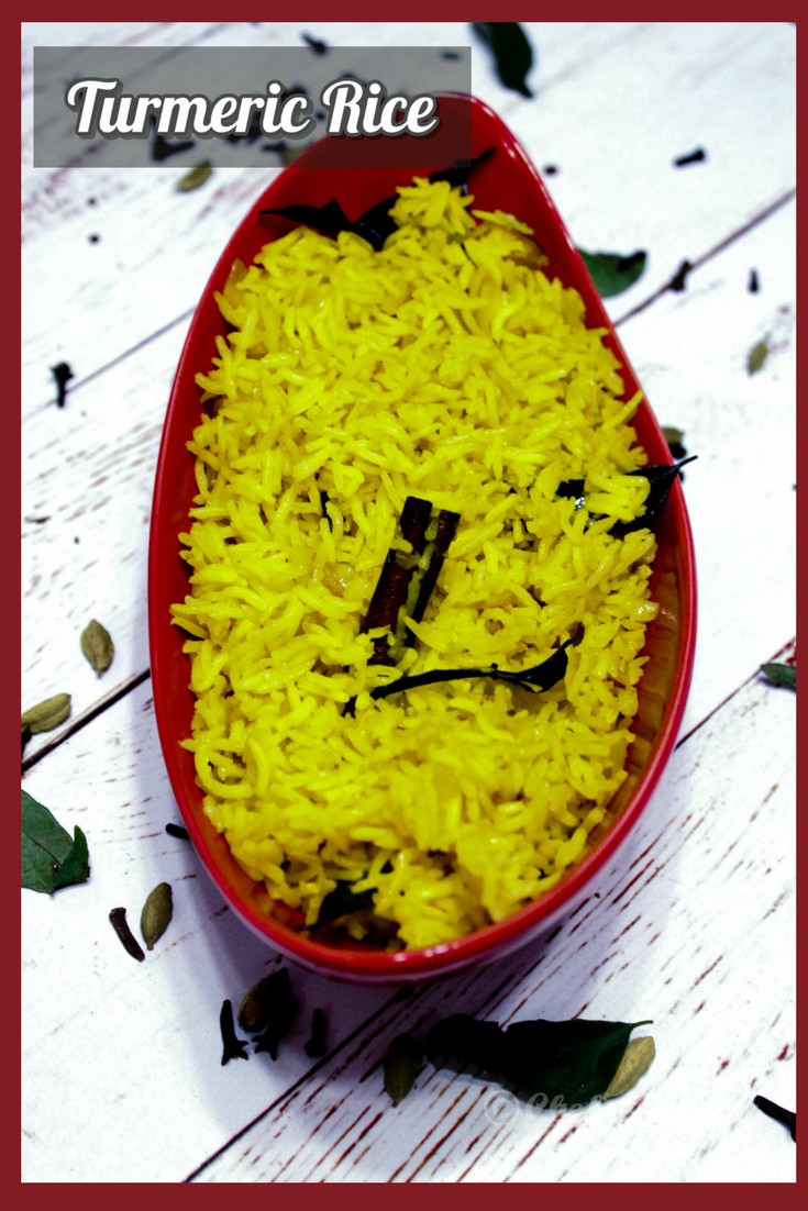 Sri Lankan Turmeric Rice - Kaha Bath
