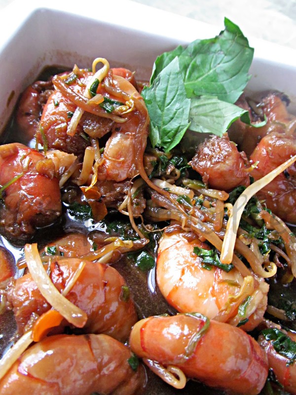 Basil Shrimp, Thai Food
