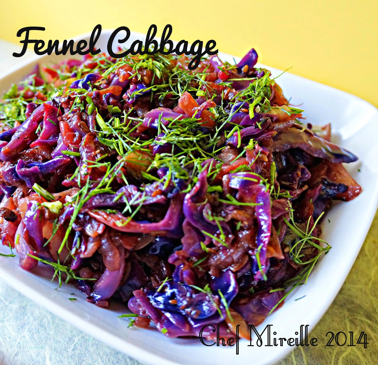 Indian Spiced Cabbage & Fennel with Carmelized - Kitchen Travels