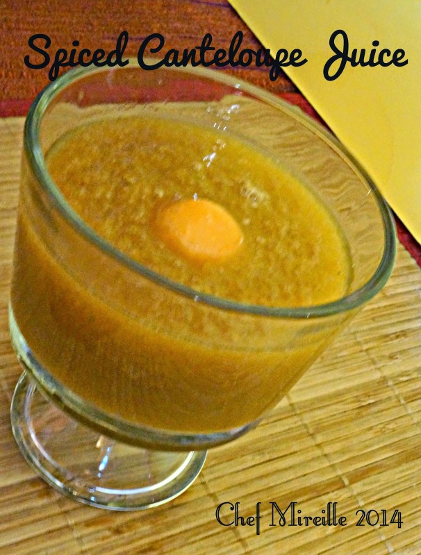 Spicy Canteloupe Juice