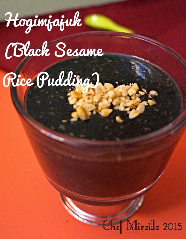 Sweet Rice Pudding, Black Sesame Sweet Rice Pudding