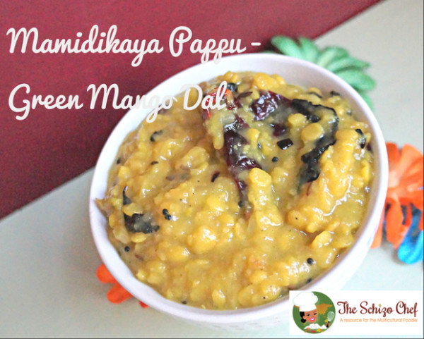Mamidikaya Pappu, Green Mango Dal, Dal recipes