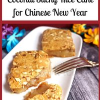 Nian Gao - Chinese Coconut Sticky Rice Cake