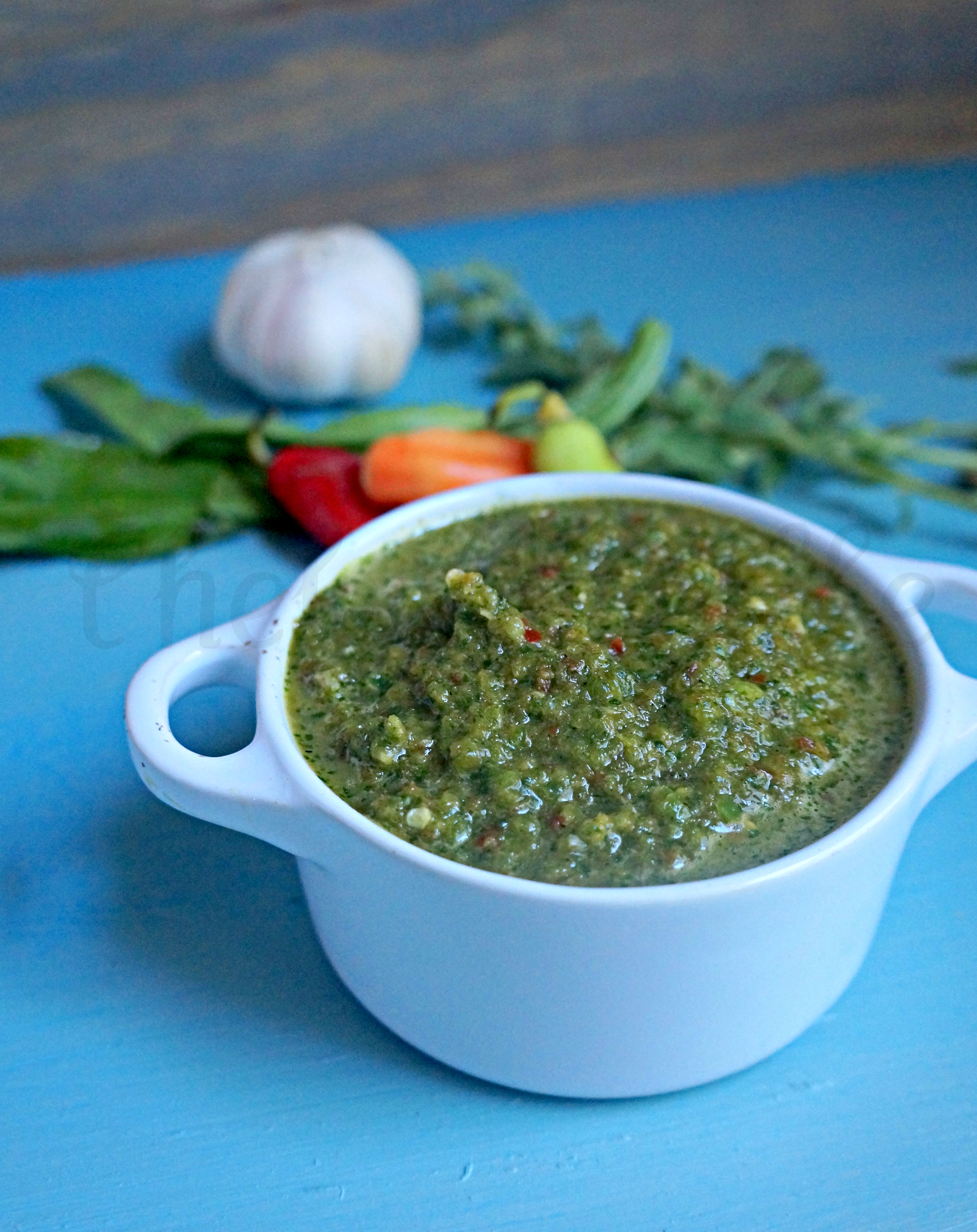 bowl of Homemade Sofrito with ingredients