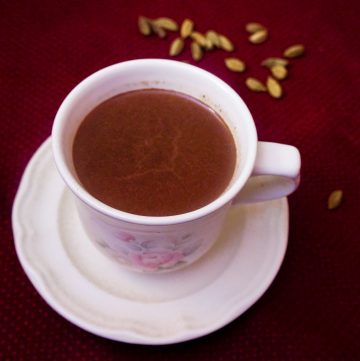 Spicy Cardamom Hot Chocolate