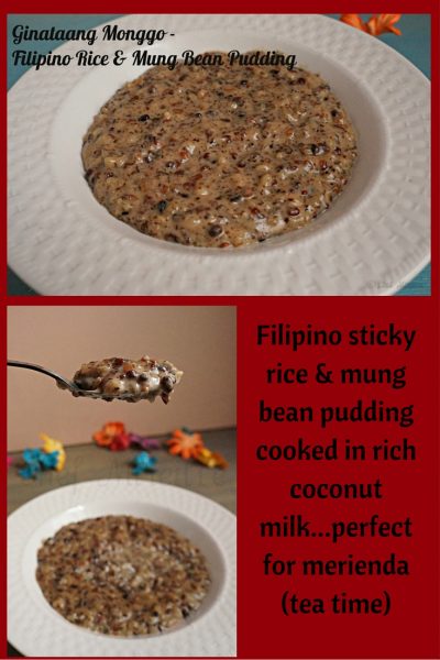 Ginataang Monggo, Mung Bean Pudding, Filipino Dessert