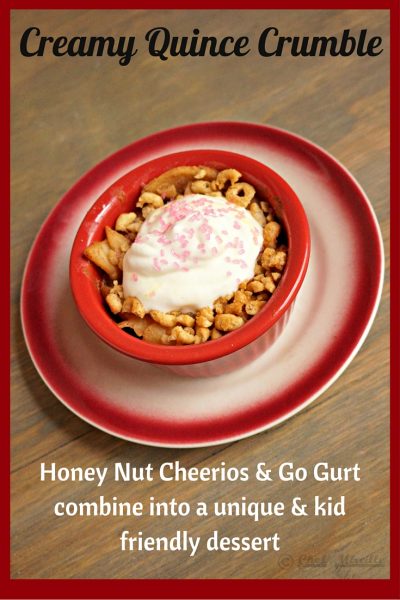 Creamy Quince Crumble, Honey Nut Cheerios, #FoodAwakens #CollectiveBias