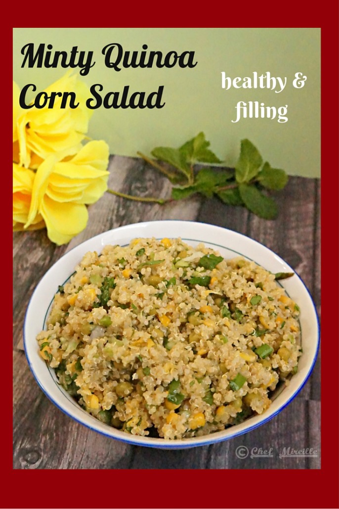 Minty Quinoa Corn Salad - Global Kitchen Travels