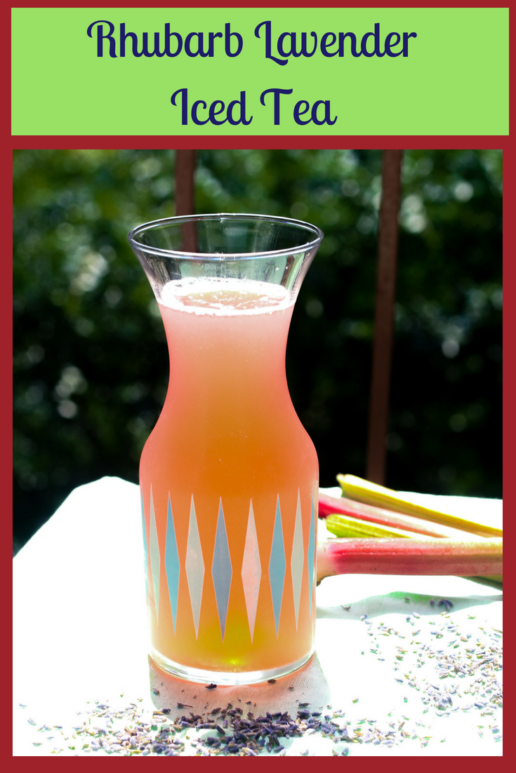 Rhubarb Lavender Iced Tea