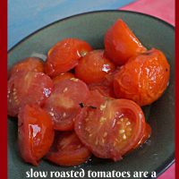 Slow Roasted Tomatoes, Overnight Roasted Tomatoes