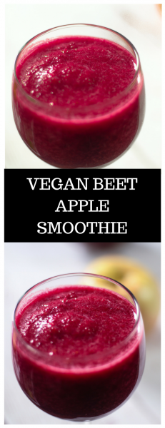 Vegan Beet Apple Berry Smoothie