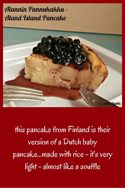 Aland Island Pancake, Finnish Pancake