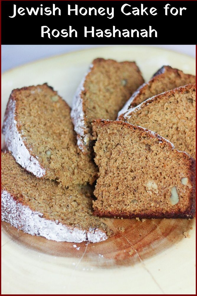 plate of Jewish Honey Cake recipe