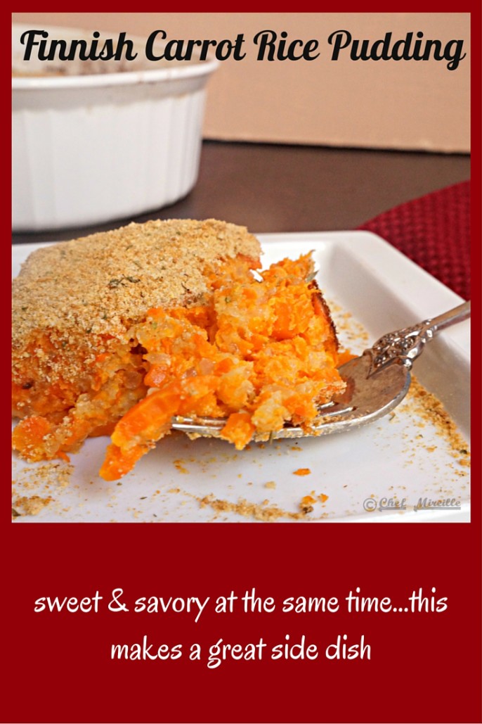 Carrot Rice Pudding - Porkkana Laatikko - Global Kitchen Travels