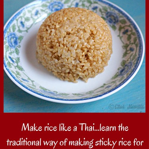 How to Make Thai Sticky Rice ข้าวเหนียว and Toasted Rice Powder ข้าวคั่ว