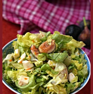 Fig Salad with Mozzarella Cheese