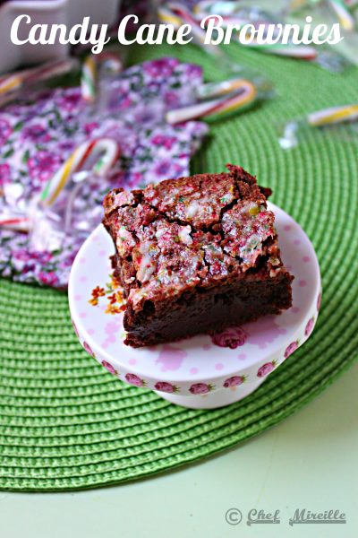 Candy Cane Brownies