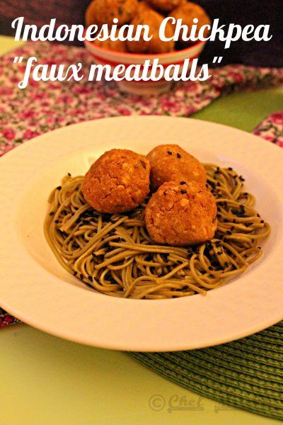 Chickpea "faux meatballs"