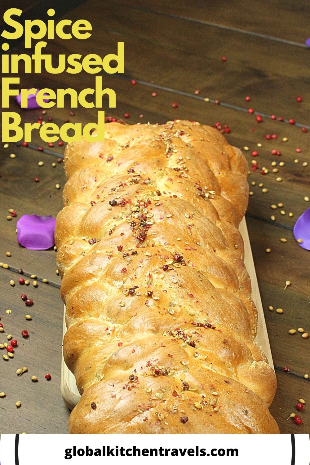 7 strand loaf of French Bread with text