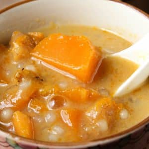 Indonesian Sweet Pumpkin Dessert Soup