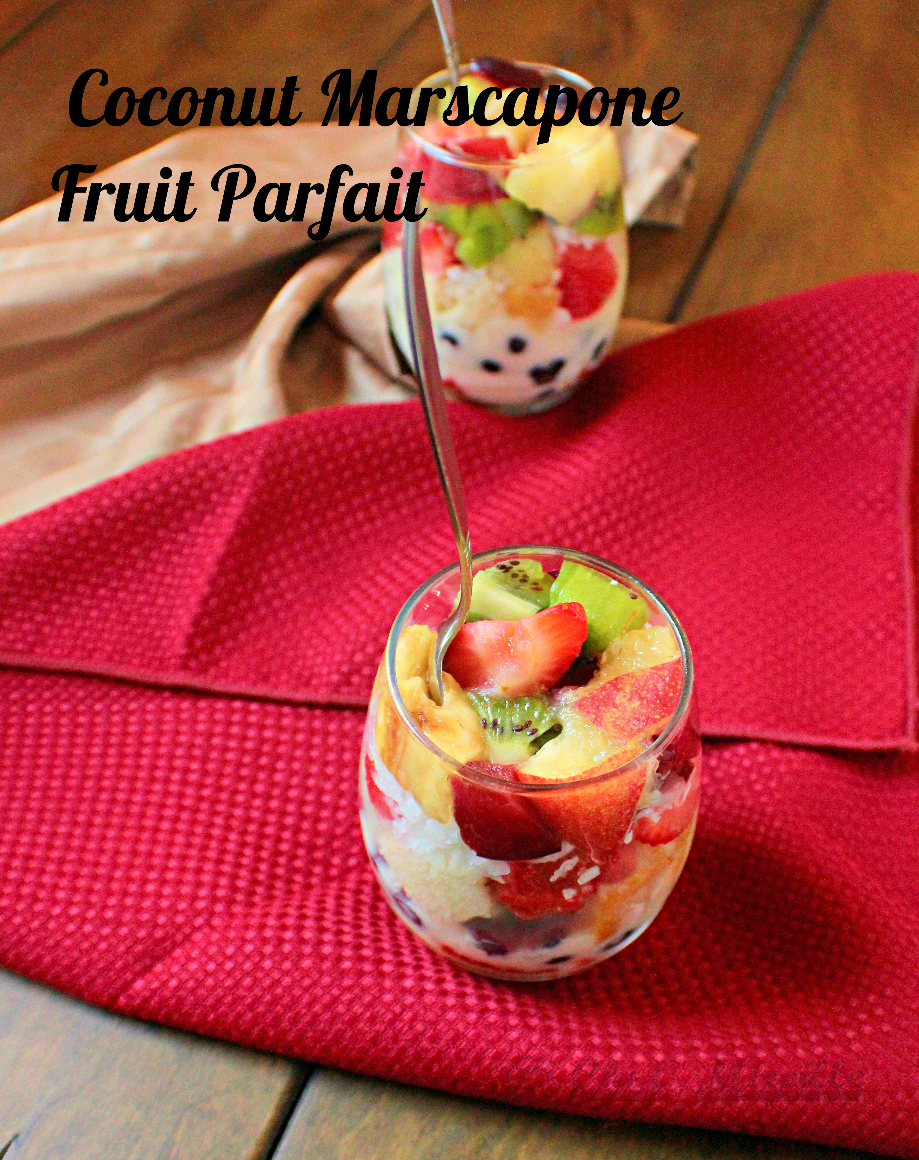 Fruit and Cake Parfait