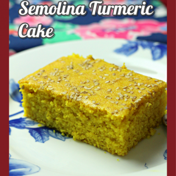 Sfoof - Lebanese Semolina Turmeric Cake