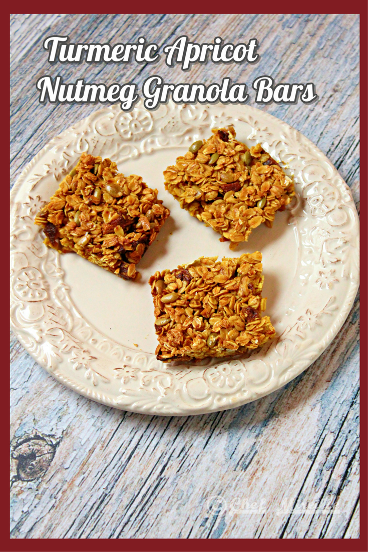 Turmeric Apricot Nutmeg Granola Bars