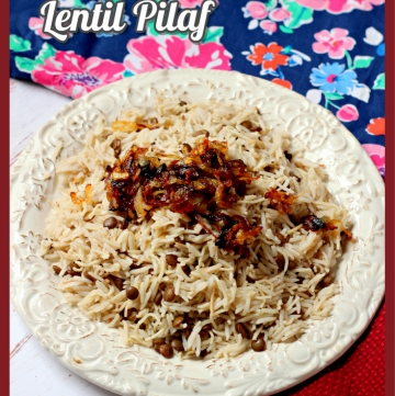 Lentil Pilaf with Caramelized Onions