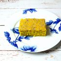 Sfoof -Lebanese Semolina Turmeric Cake