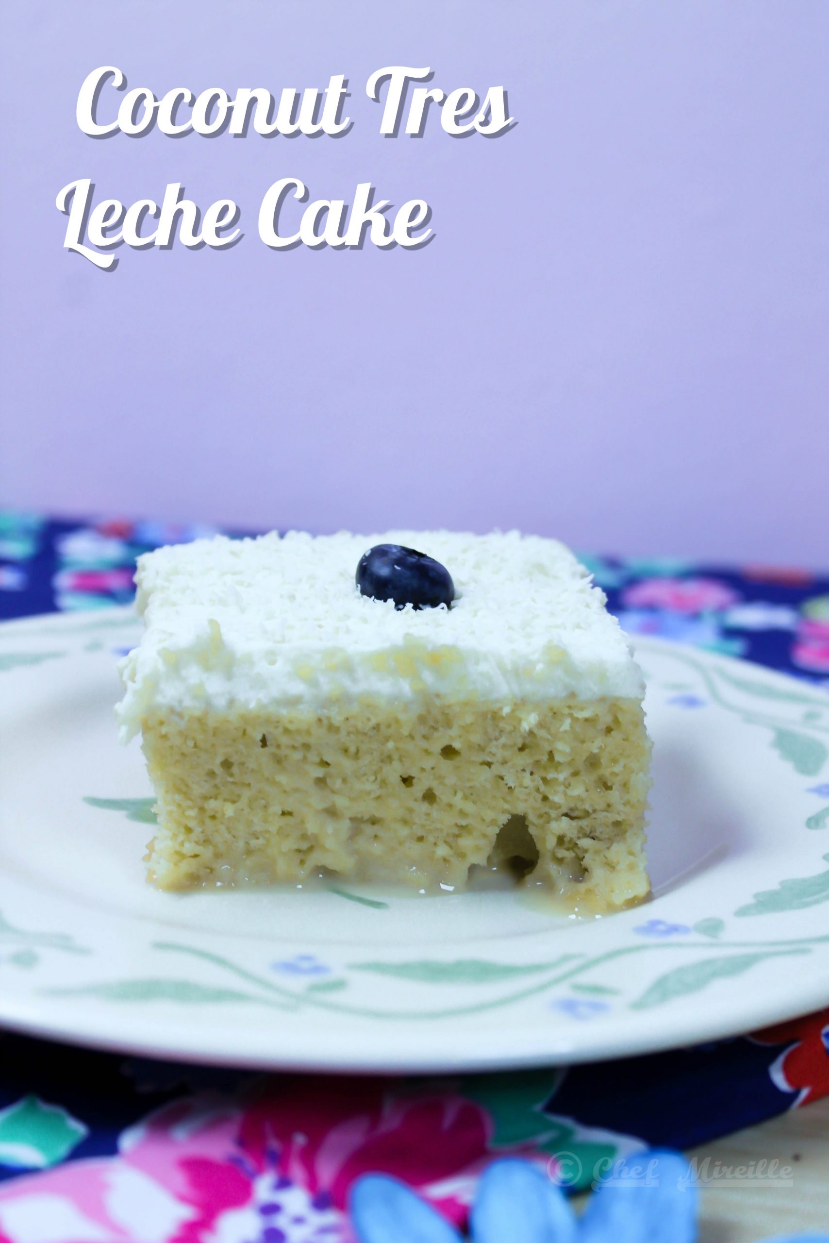 Coconut tres leches cake with tropical salsa - Recipes - delicious.com.au