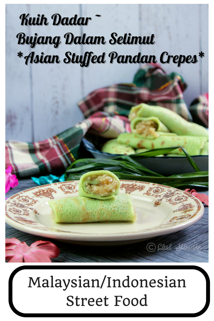 Kuih Dadar - Bujang Dalam Selimut - Asian Stuffed Pandan Crepes