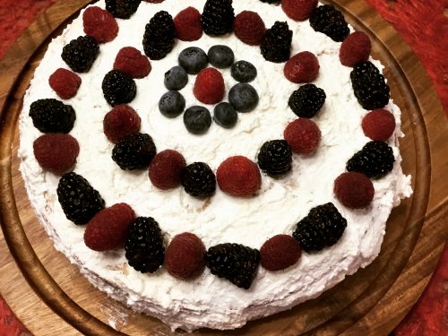 Easy Layer Cream Cake With Fresh Berries Custard For National Holidays Global Kitchen Travels