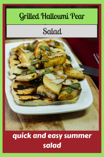 Grilled Halloumi Pear Salad