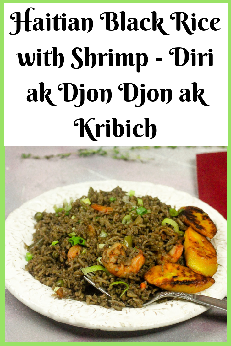 Haitian Black Mushroom Rice with Shrimp - Diri Ak Djon Djon ak