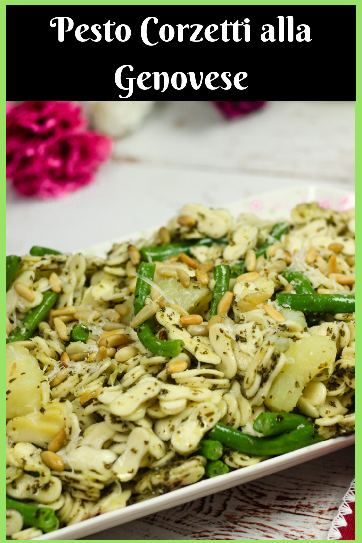 Pesto Corzetti alla Genovese - Traditional Pasta Recipes