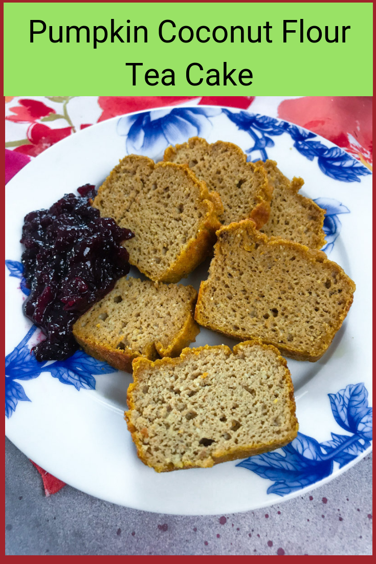 Pumpkin Coconut Flour Tea Cake