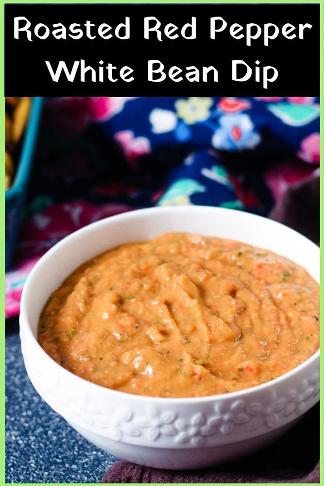 Roasted Red Pepper White Bean Dip - Global Kitchen Travels