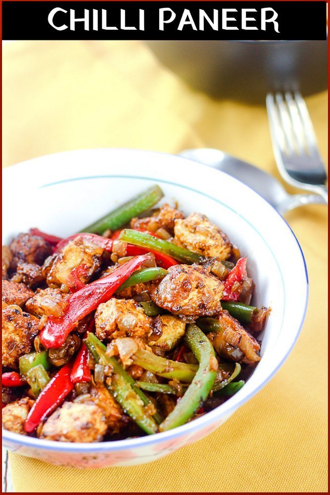 Bowl of Chilli Paneer