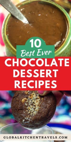 10 Best Chocolate Recipes collage for Pinterest