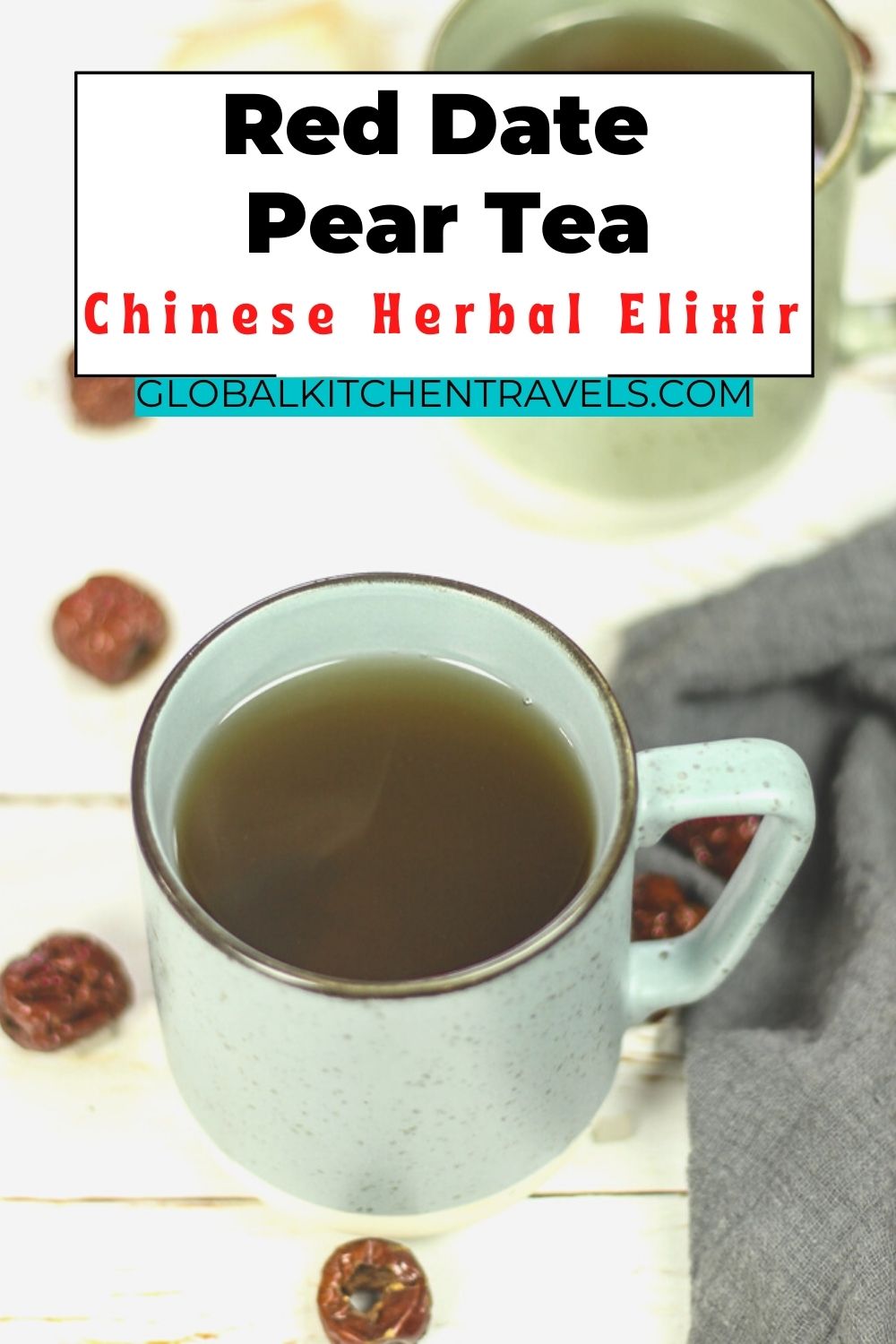 Chinese Red Dates Pear Elixir - Global Kitchen Travels